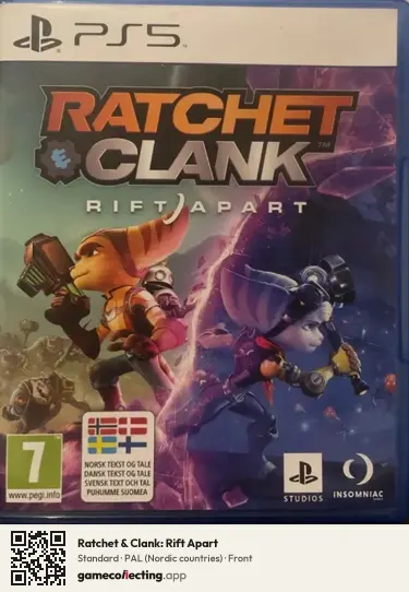 Ratchet & Clank: Rift Apart PlayStation 5, Nordic countries box front