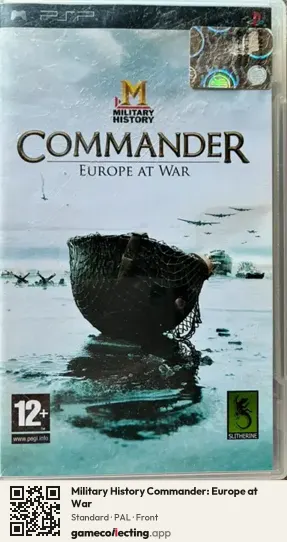 Military History Commander: Europe at War PlayStation Portable, PAL box front