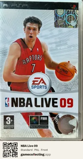 NBA Live 09 PlayStation Portable, PAL box front