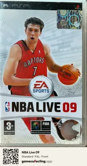 NBA Live 09 PlayStation Portable, PAL box front