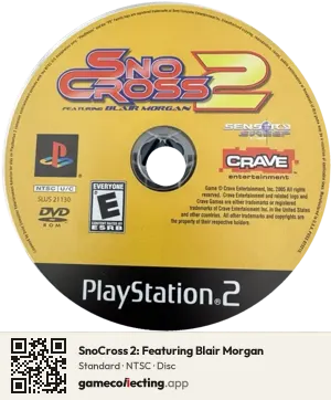 SnoCross 2: Featuring Blair Morgan PlayStation 2, NTSC disc