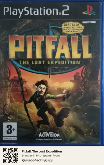 Pitfall: The Lost Expedition PlayStation 2, Spain box front