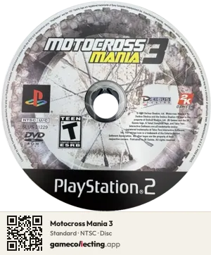 Motocross Mania 3 PlayStation 2, NTSC disc