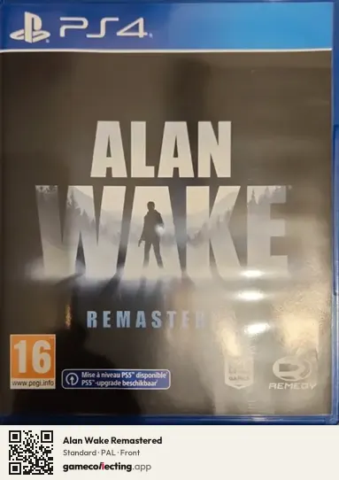 Alan Wake Remastered PlayStation 4, PAL box front