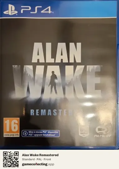 Alan Wake Remastered PlayStation 4, PAL box front