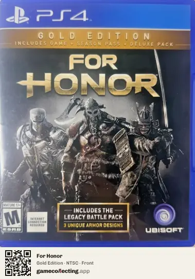 For Honor PlayStation 4, NTSC box front