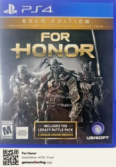 For Honor PlayStation 4, NTSC box front