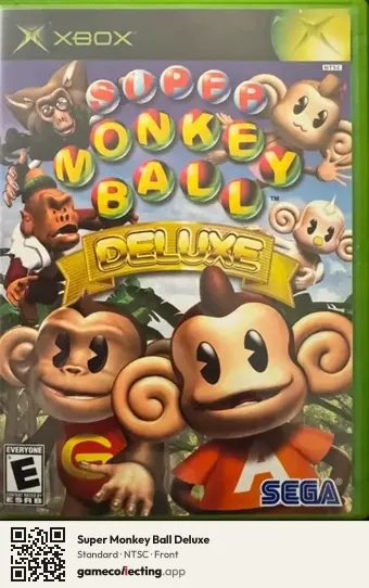 Super Monkey Ball Deluxe Xbox, NTSC box front