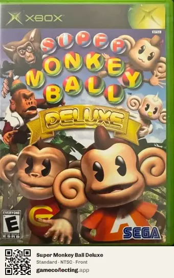 Super Monkey Ball Deluxe Xbox, NTSC box front