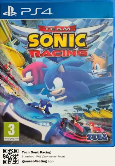 Team Sonic Racing PlayStation 4, Germany box front