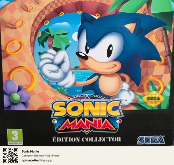 Sonic Mania PlayStation 4, PAL box front