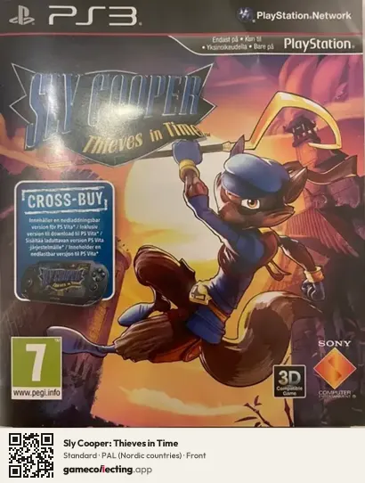 Sly Cooper: Thieves in Time PlayStation 3, Nordic countries box front