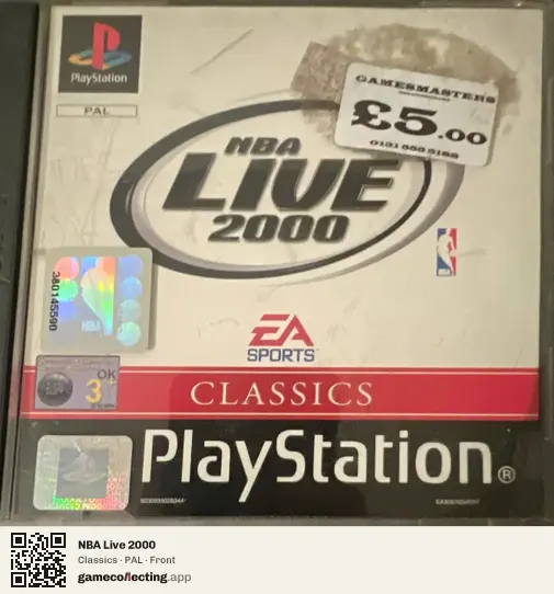NBA Live 2000 PlayStation, PAL box front