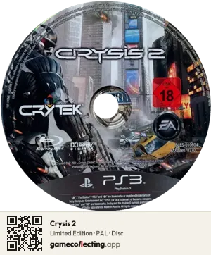 Crysis 2 PlayStation 3, PAL disc