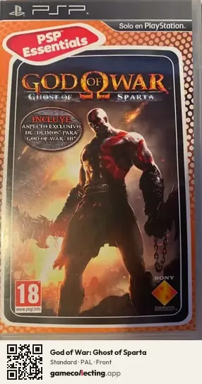God of War: Ghost of Sparta PlayStation Portable, PAL box front