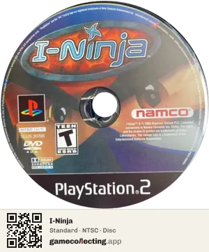 I-Ninja PlayStation 2, NTSC disc