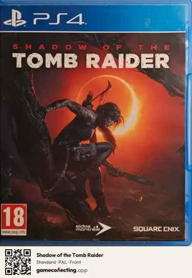 Shadow of the Tomb Raider PlayStation 4, PAL box front