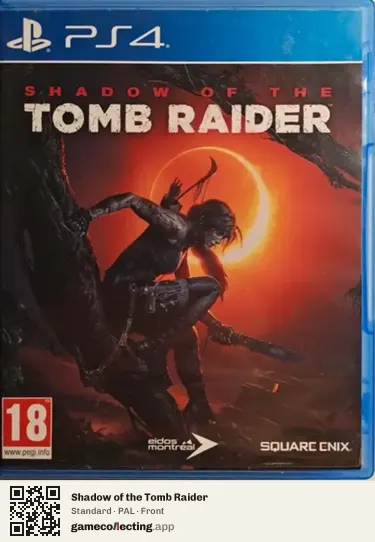 Shadow of the Tomb Raider PlayStation 4, PAL box front
