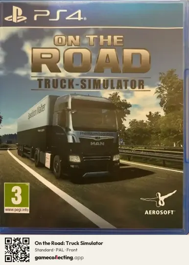 On the Road: Truck Simulator PlayStation 4, PAL box front