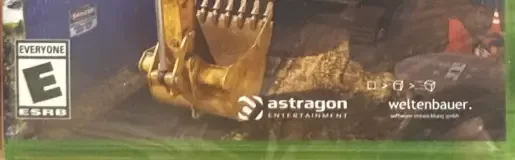 Construction Simulator, the ESRB box on its front