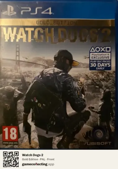 Watch Dogs 2 PlayStation 4, PAL box front