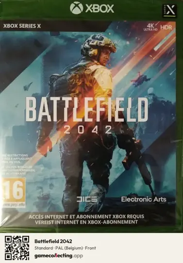 Battlefield 2042 Xbox Series X, Belgium box front