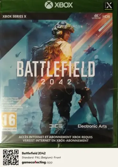 Battlefield 2042 Xbox Series X, Belgium box front