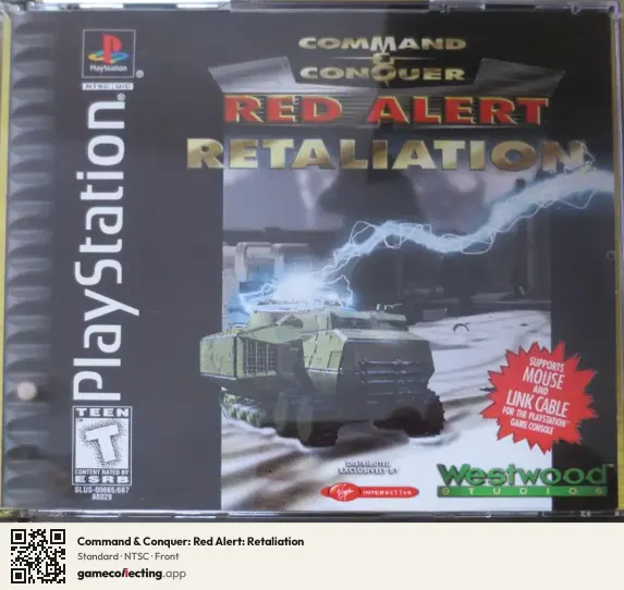 Command & Conquer: Red Alert: Retaliation PlayStation, NTSC box front
