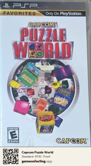 Capcom Puzzle World PlayStation Portable, NTSC box front