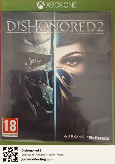 Dishonored 2 Xbox One, Germany box front