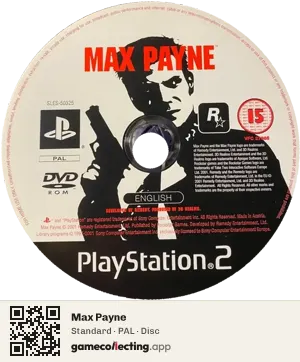 Max Payne PlayStation 2, PAL disc