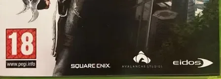 Just Cause 2, the PEGI square on its front