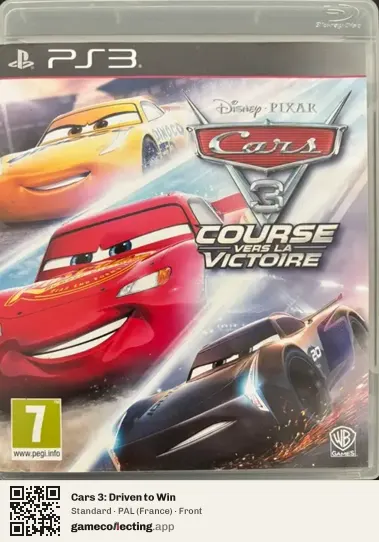 Cars 3: Driven to Win PlayStation 3, France box front