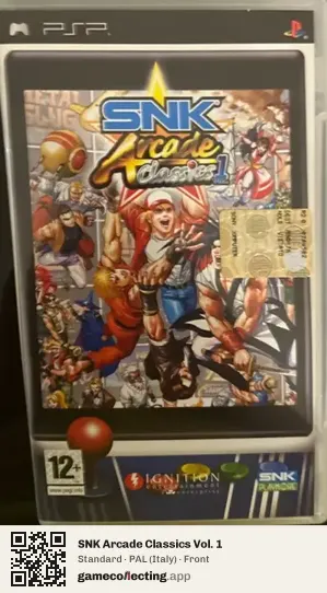 SNK Arcade Classics Vol. 1 PlayStation Portable, Italy box front