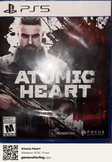 Atomic Heart PlayStation 5, NTSC box front