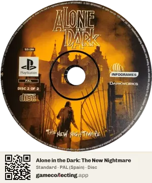 Alone in the Dark: The New Nightmare PlayStation, PAL disc