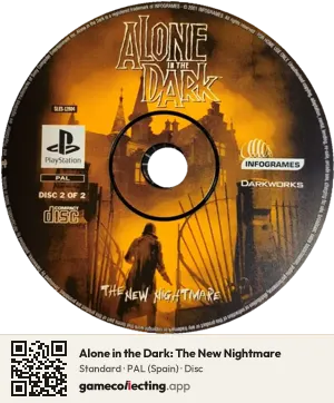Alone in the Dark: The New Nightmare PlayStation, PAL disc
