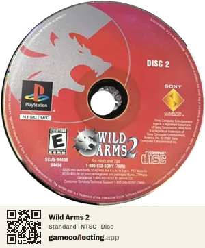 Wild Arms 2 PlayStation, NTSC disc