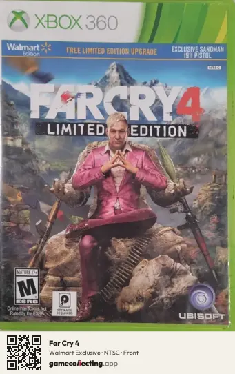 Far Cry 4 Xbox 360, NTSC box front