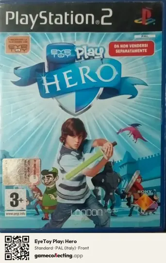 EyeToy Play: Hero PlayStation 2, Italy box front