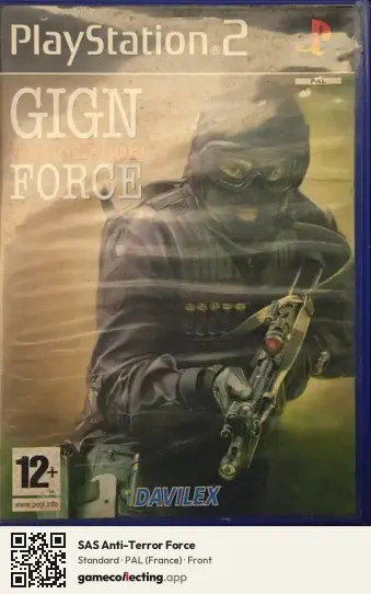 SAS Anti-Terror Force PlayStation 2, France box front