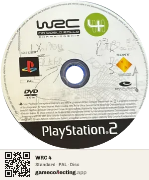 WRC 4 PlayStation 2, PAL disc