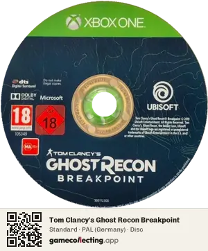 Tom Clancy's Ghost Recon Breakpoint Xbox One, PAL disc