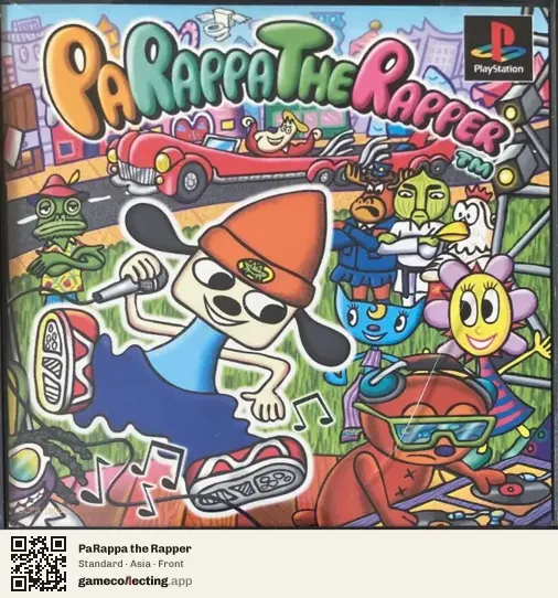 PaRappa the Rapper PlayStation, Asia box front