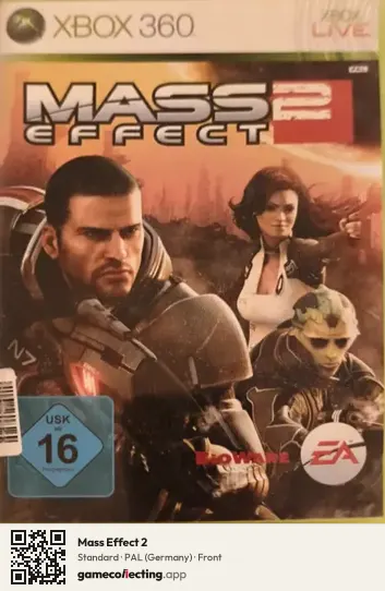 Mass Effect 2 Xbox 360, Germany box front