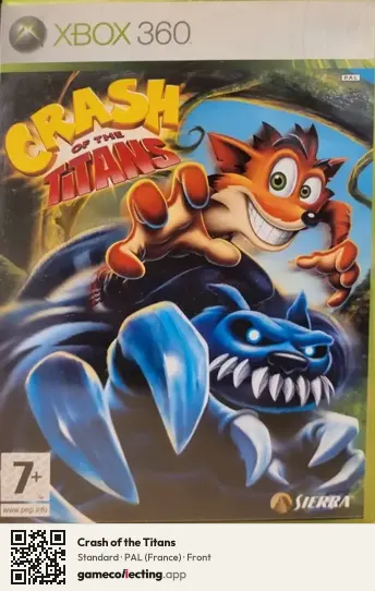 Crash of the Titans Xbox 360, France box front