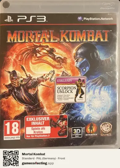 Mortal Kombat PlayStation 3, Germany box front