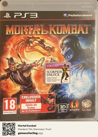Mortal Kombat PlayStation 3, Germany box front
