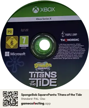SpongeBob SquarePants: Titans of the Tide Xbox Series X, PAL disc