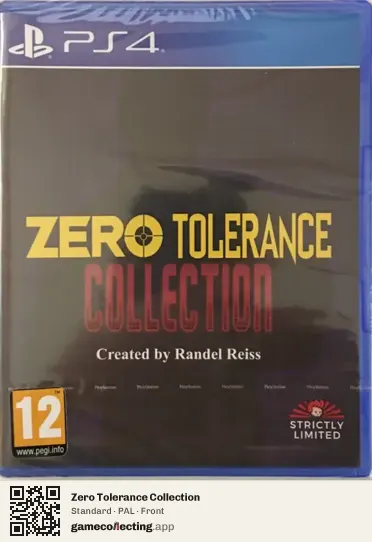 Zero Tolerance Collection PlayStation 4, PAL box front